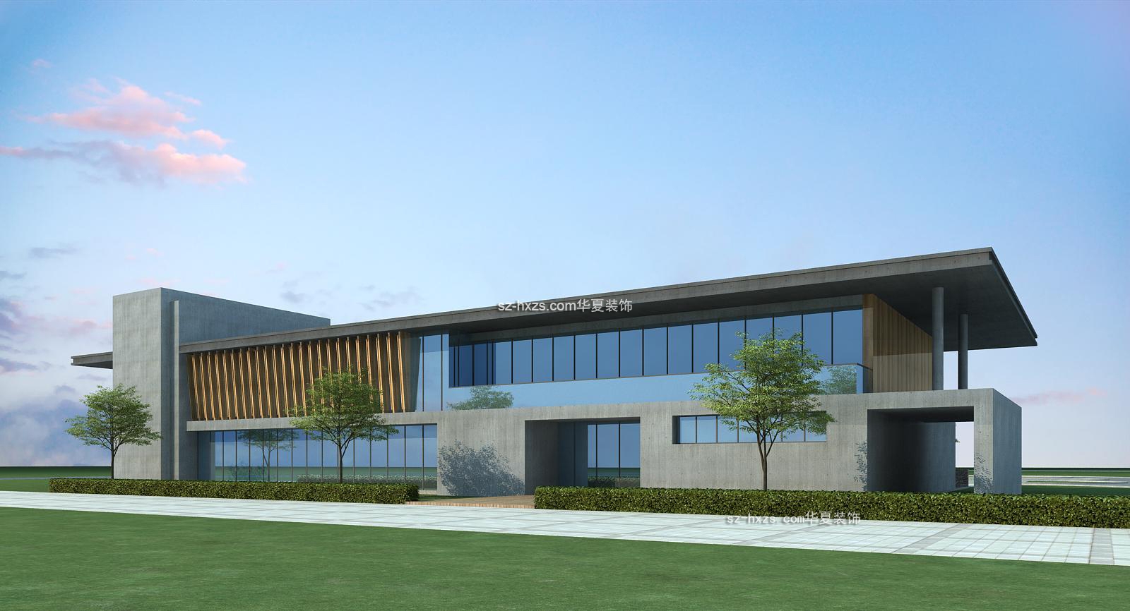 湖南汉硕国际教育科技有限公司文化创意中心钢结构玻璃幕墙